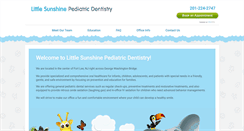 Desktop Screenshot of littlesunshinedental.com